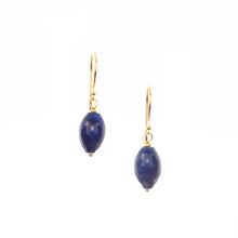 Load image into Gallery viewer, Gold Vermeil Lapis Lazuli Earrings