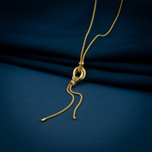 Load image into Gallery viewer, Gold Vermeil Entwined Knot Necklace