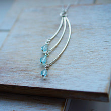 Load image into Gallery viewer, Tiered Three-Bar and Sky Blue Topaz