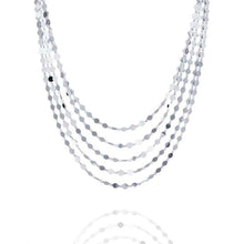 Load image into Gallery viewer, Five Strands Round Link Necklace