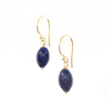 Load image into Gallery viewer, Gold Vermeil Lapis Lazuli Earrings
