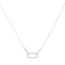 Load image into Gallery viewer, Three Rectangle Sterling silver Necklace
