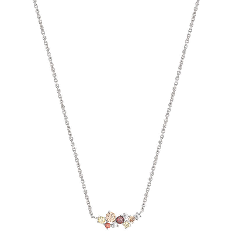 Multicoloured Sterling Silver Necklace