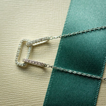 Load image into Gallery viewer, Three Rectangle Sterling silver Necklace
