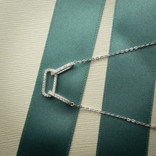 Load image into Gallery viewer, Three Rectangle Sterling silver Necklace
