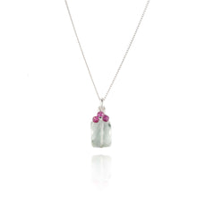 Load image into Gallery viewer, Green Amethyst and Rubies Necklace
