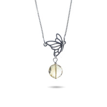 Load image into Gallery viewer, Butterfly and Citrine Necklace
