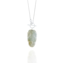 Load image into Gallery viewer, Carved Jade T-bar Necklace
