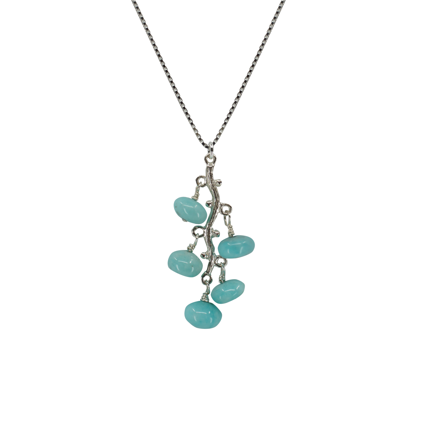 Peruvian Amazonite Branch Necklace