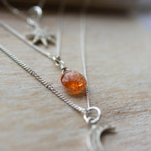 Load image into Gallery viewer, Star Crescent and Sunstone Necklace
