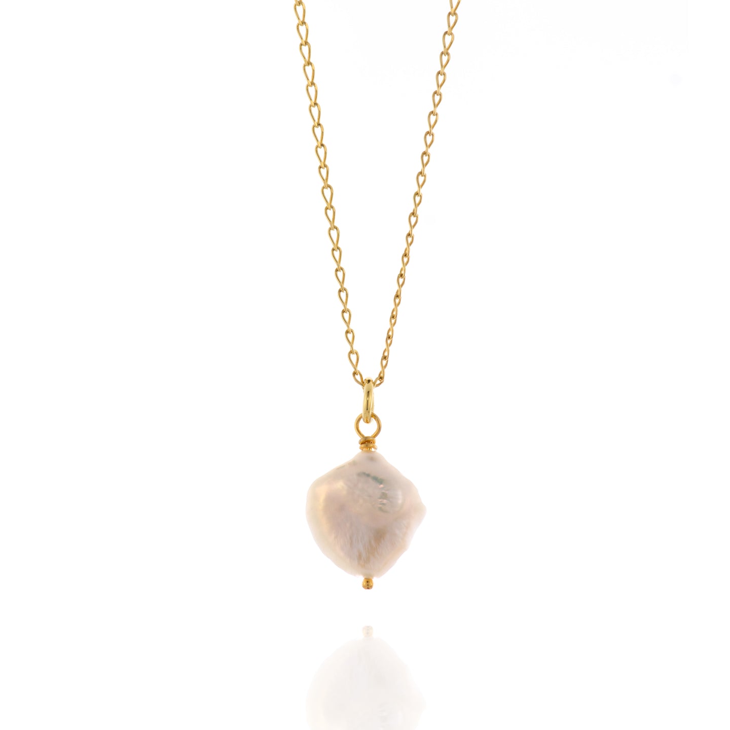 Keshi Pearl Vermeil Necklace