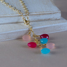 Load image into Gallery viewer, Multicolour Chalcedony Vermeil Necklace
