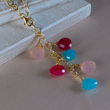 Load image into Gallery viewer, Multicolour Chalcedony Vermeil Necklace
