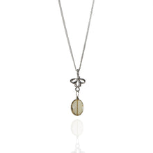 Load image into Gallery viewer, Champagne Citrine and Ribbon Pendant Necklace
