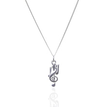 Load image into Gallery viewer, Peridot and Music Notes Necklace
