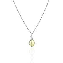 Load image into Gallery viewer, Peridot and Music Notes Necklace
