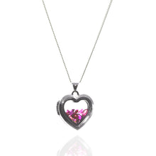 Load image into Gallery viewer, Rubies Heart Locket Necklace
