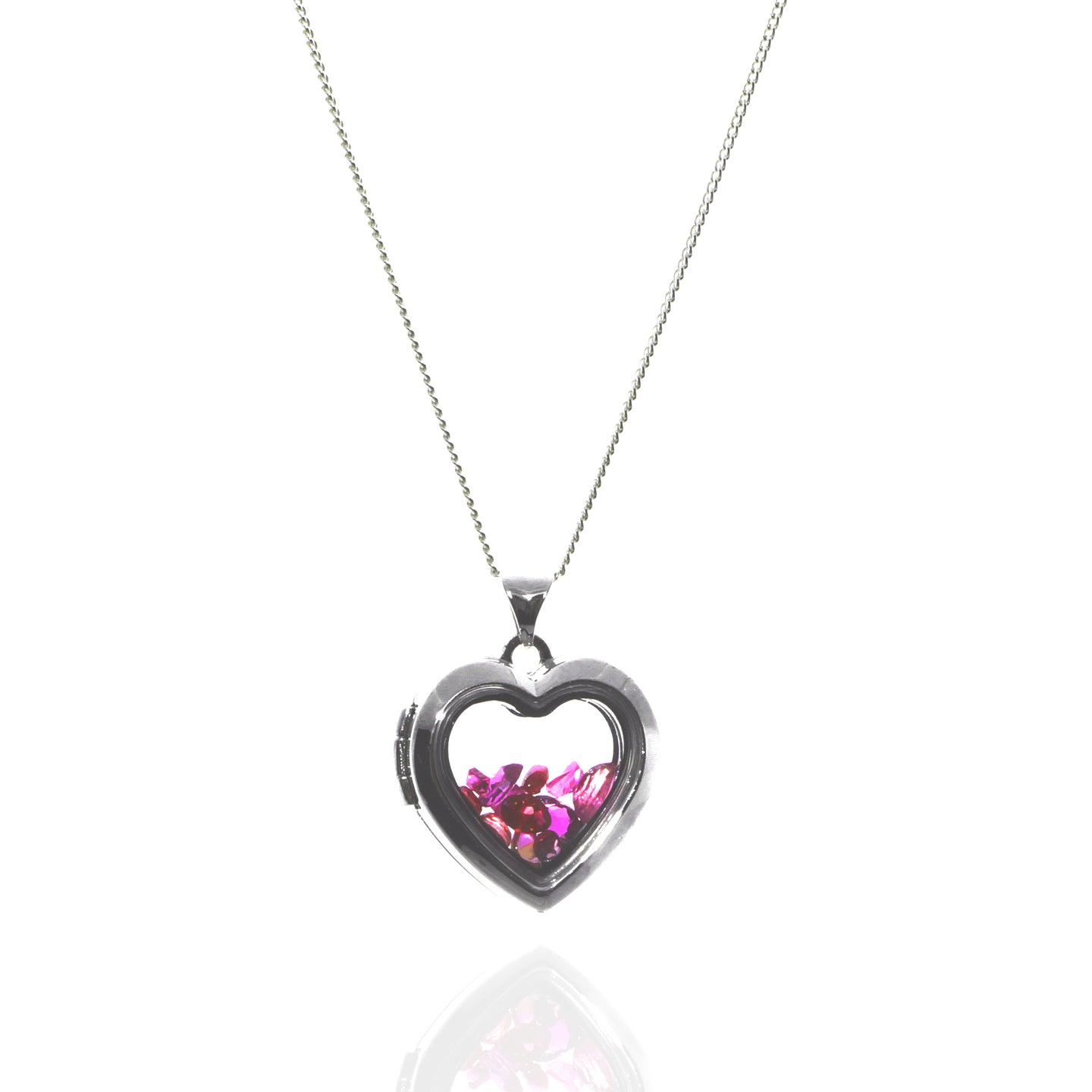 Rubies Heart Locket Necklace